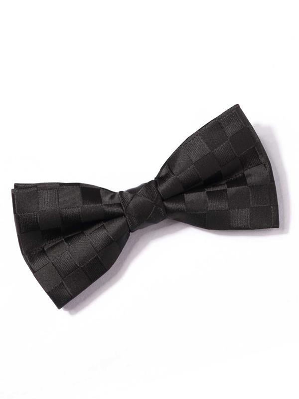 ZBT-13 Solid Black Polyester Tie