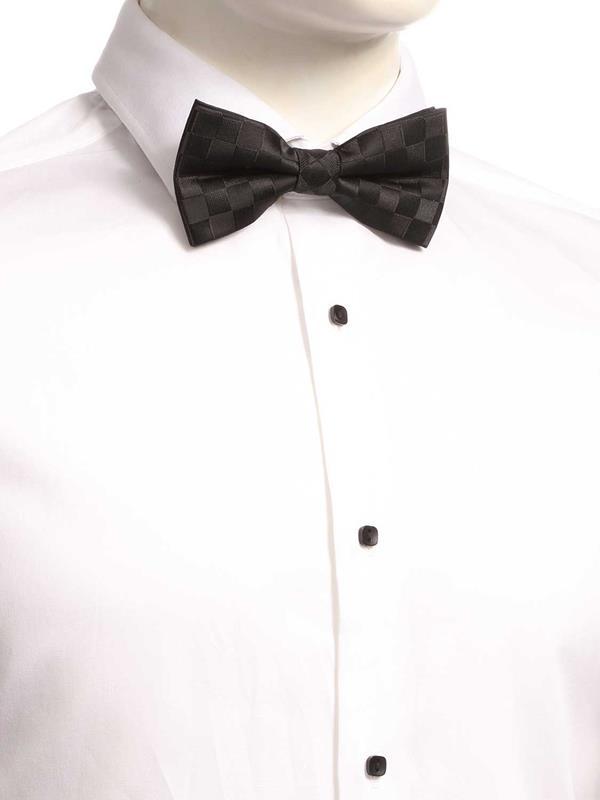 ZBT-13 Solid Black Polyester Tie