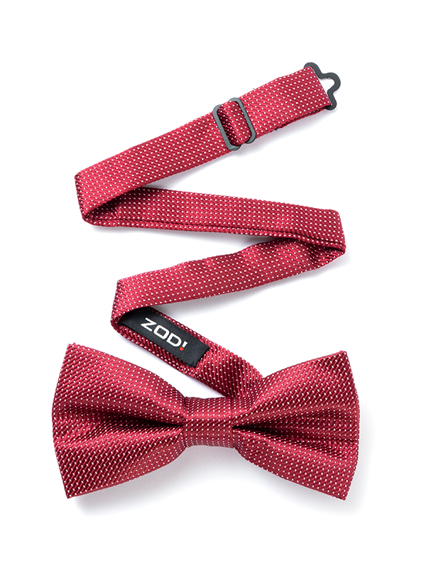 Dots Maroon Polyester Bow Tie