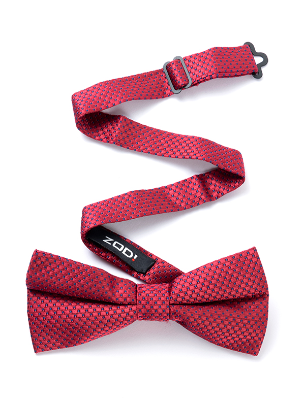 ZBT-67 Dots Maroon Polyester Bow Tie