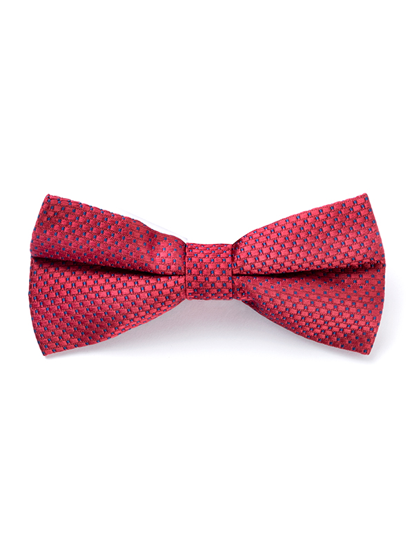 ZBT-67 Dots Maroon Polyester Bow Tie