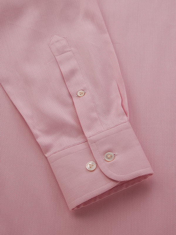 Antonello Pink Solid Full Sleeve Single Cuff Classic Fit Classic Formal Cotton Shirt