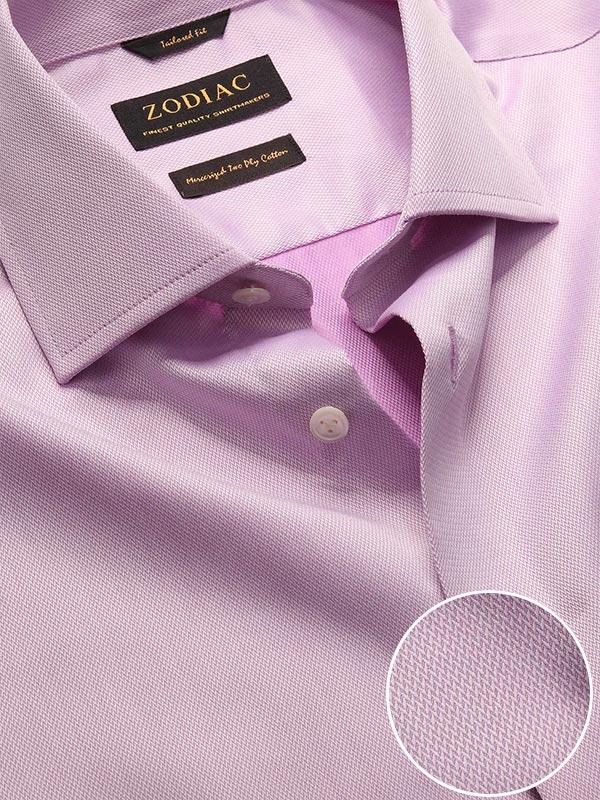 Antonello Purple Solid Full sleeve single cuff Tailored Fit Classic Formal Cotton Shirt
