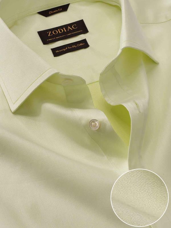 Antonello Mint Solid Full sleeve single cuff Classic Fit Classic Formal Cotton Shirt