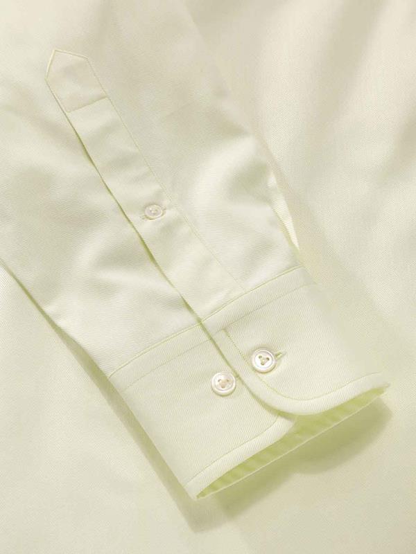 Antonello Mint Solid Full sleeve single cuff Classic Fit Classic Formal Cotton Shirt