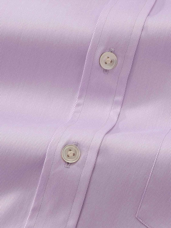 Antonello Lilac Solid Full sleeve single cuff  Classic Formal Cotton Shirt