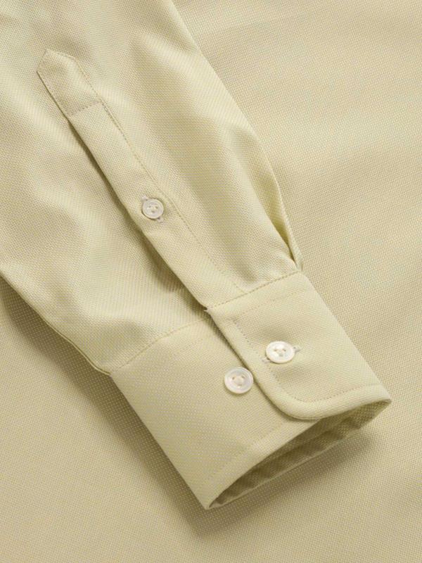 Marzeno Mint Solid Full sleeve single cuff Tailored Fit Semi Formal Dark Cotton Shirt