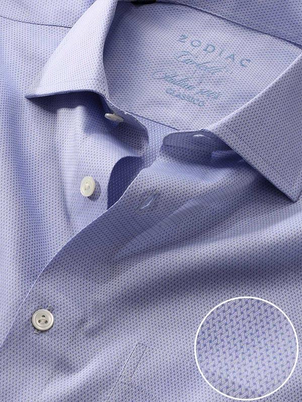 Carletti Sky Solid Full sleeve single cuff Classic Fit Classic Formal Cotton Shirt