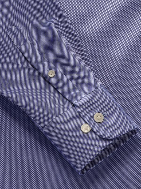 Cione Blue Check Full sleeve single cuff Tailored Fit Classic Formal Cotton Shirt