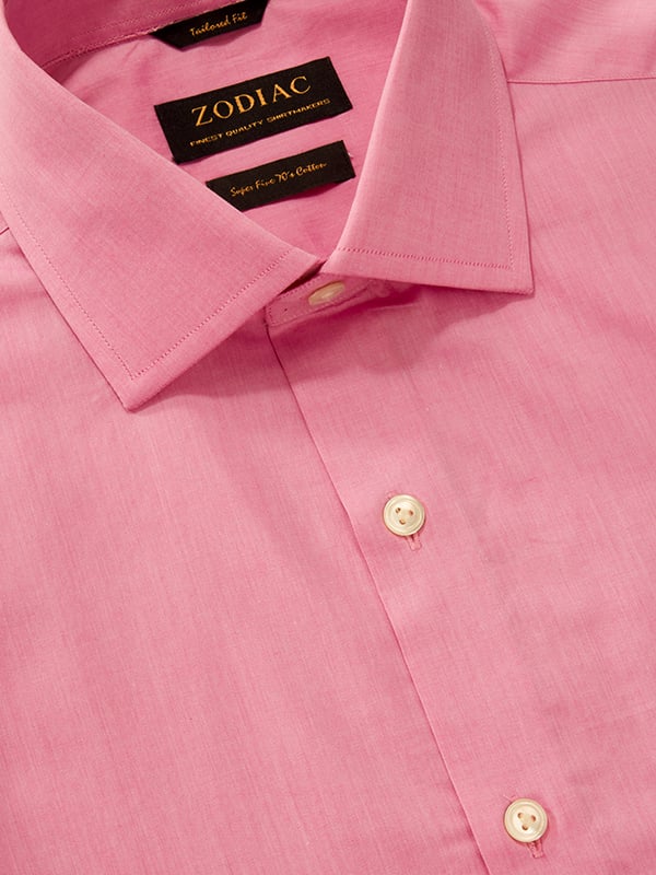 Cricoli Rose Solid Full Sleeve Single Cuff Tailored Fit Classic Formal Cotton Shirt