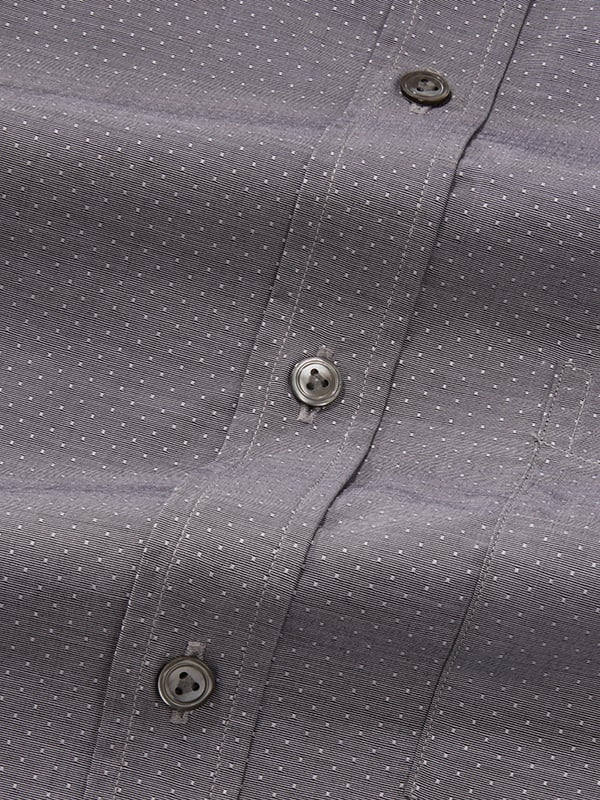 Cricoli Black Solid Full Sleeve Single Cuff Classic Fit Classic Formal Cotton Shirt