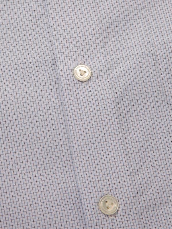 Cricoli Sky Check Full sleeve single cuff Classic Fit Classic Formal Cotton Shirt