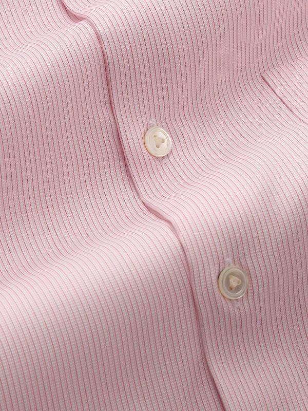 Da Vinci Red Striped Full sleeve single cuff Tailored Fit Classic Formal Cotton Shirt