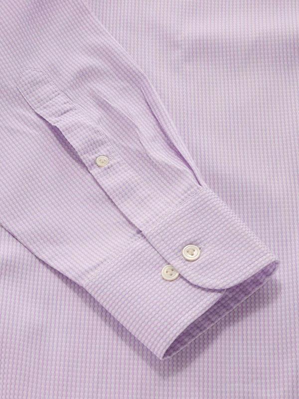 Giotto Lilac Solid Full sleeve double cuff Classic Fit Classic Formal Cotton Shirt