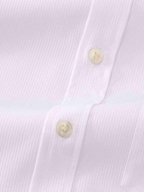 Marinetti White Solid Full sleeve single cuff Classic Fit Classic Formal Cotton Shirt
