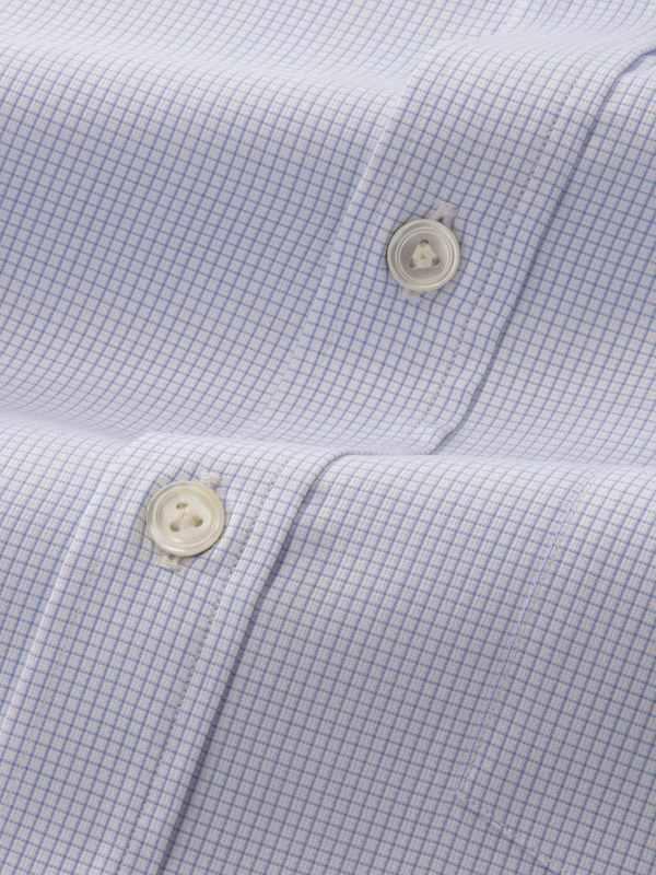 Novella Sky Check Full sleeve single cuff Classic Fit Semi Formal Cotton Shirt
