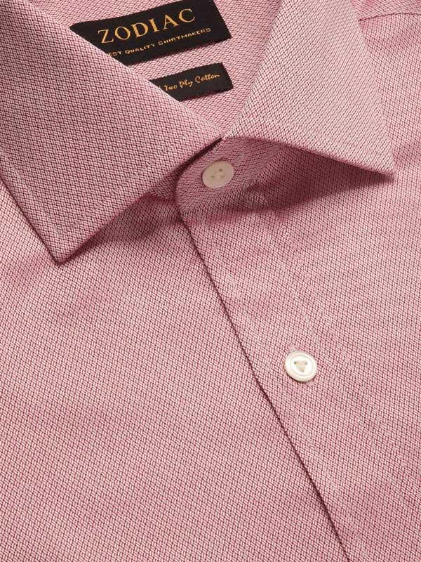 Tramonti Rose Solid Full sleeve single cuff Classic Fit Classic Formal Cotton Shirt