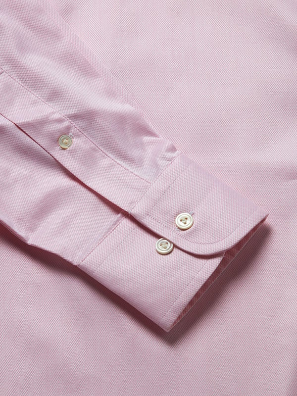 Tramonti Pink Solid Full sleeve single cuff  Classic Formal Cotton Shirt