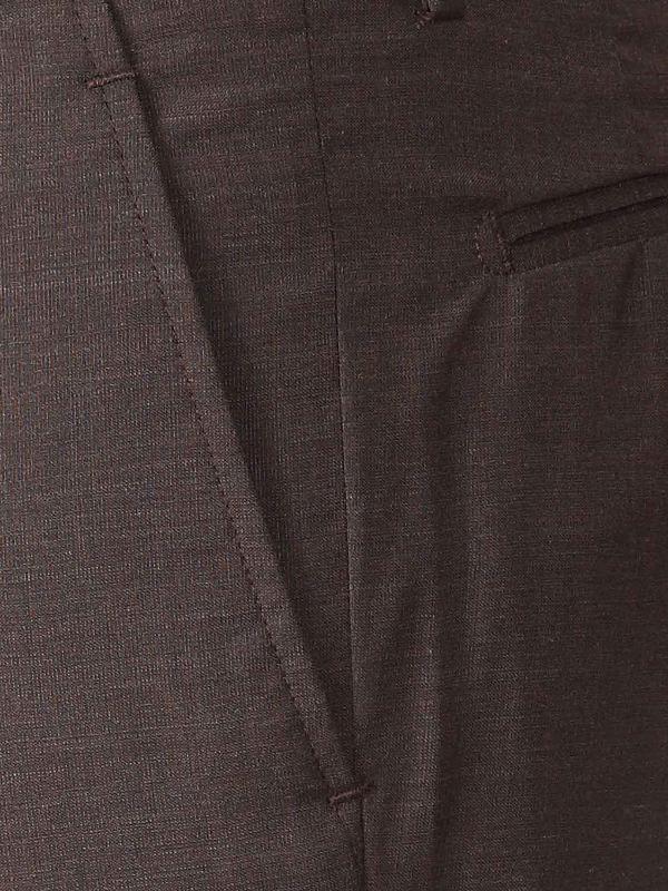 Pollone Fil-A-Fil Black Tailored Fit Blended Trousers