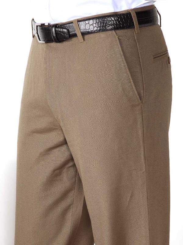 Portofino Olive Classic Fit Blended Trousers