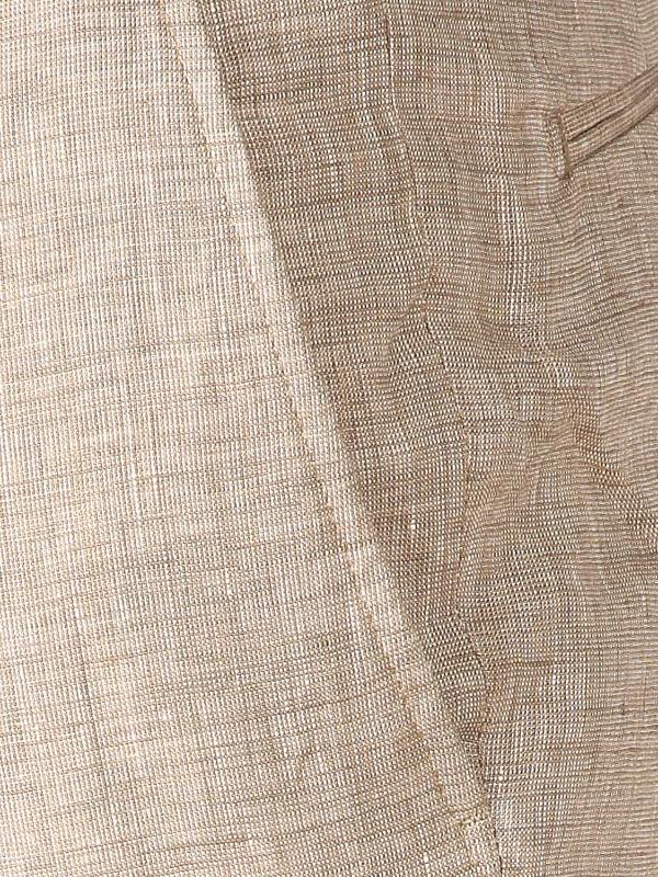Trasita Sand Tailored Fit Linen Trousers