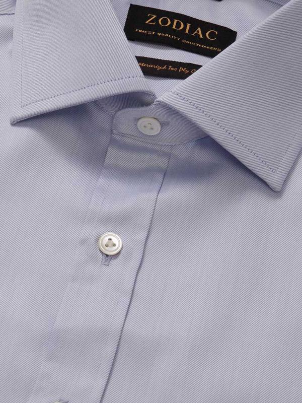 Antonello Sky Solid double cuff Classic Fit Classic Formal Cotton Shirt