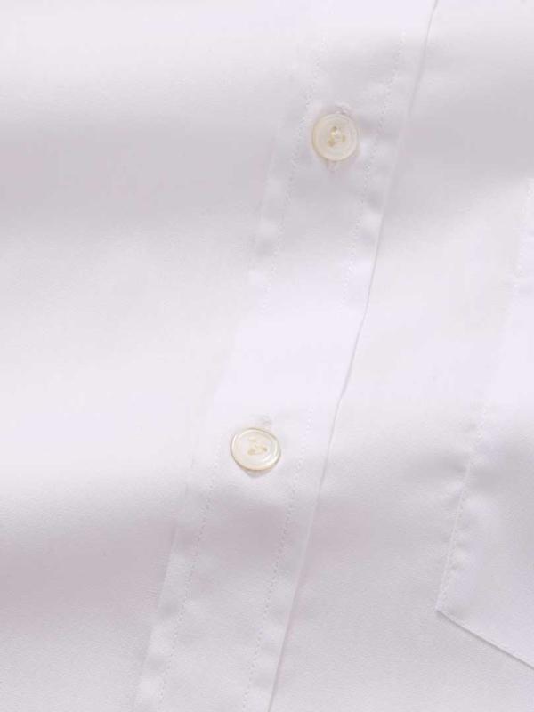 Splendido White Solid Classic fit Full Sleeve Cotton Formal Shirt
