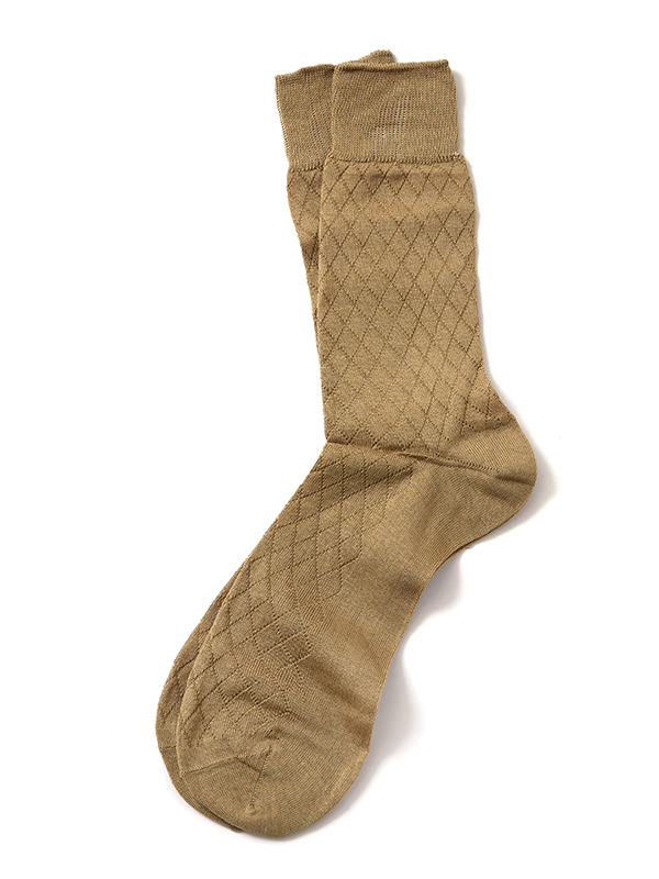 Moderna Khaki Structure Cotton Socks